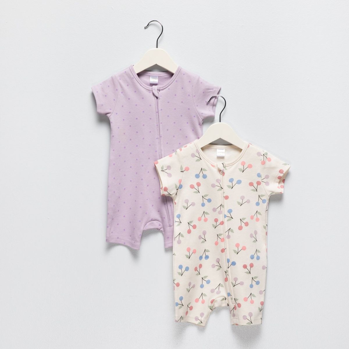 YAMP - Pijamas  Para Bebé niña Pack de 2 unidades con Estampado  Manga corta de Algodón Yamp