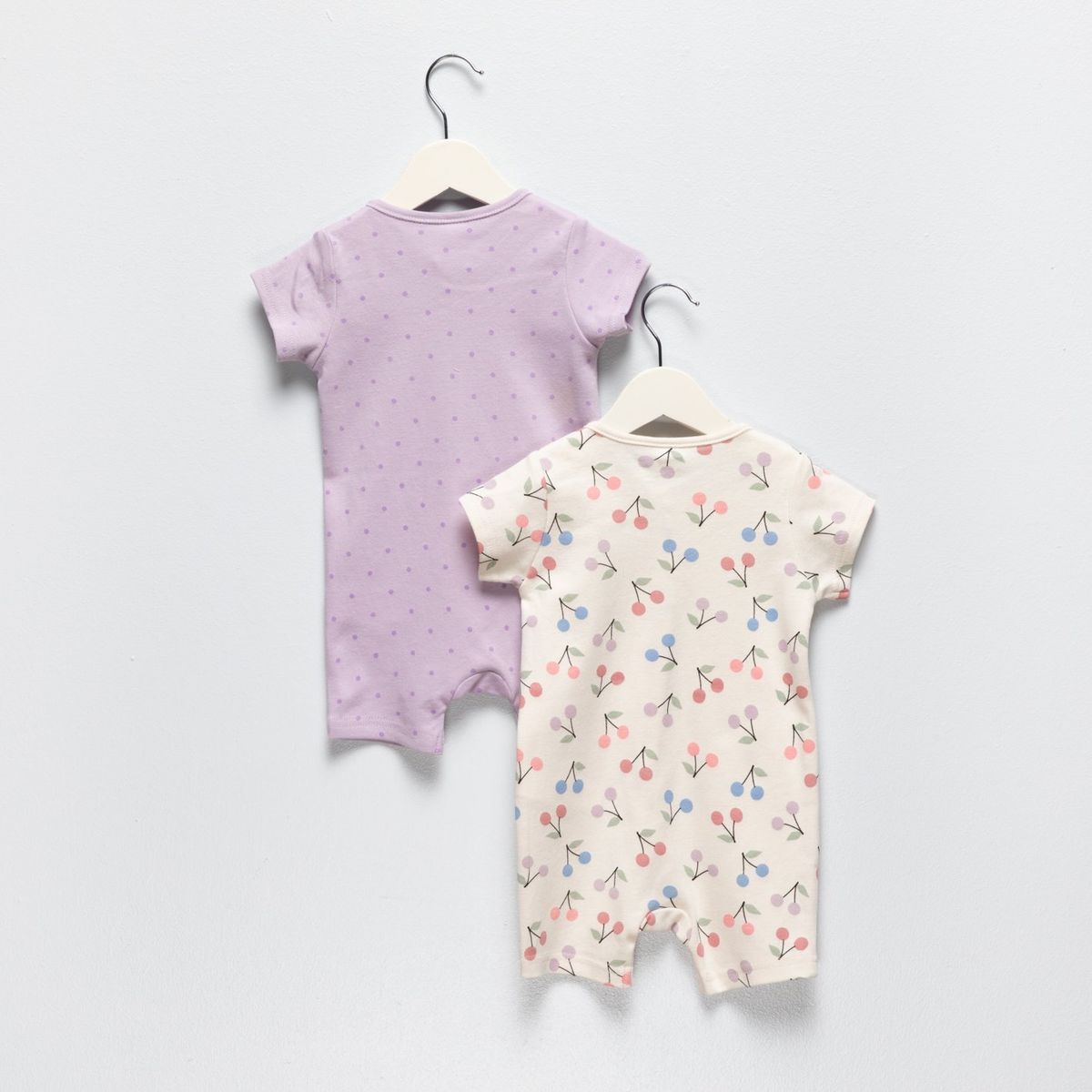 YAMP - Pijamas  Para Bebé niña Pack de 2 unidades con Estampado  Manga corta de Algodón Yamp