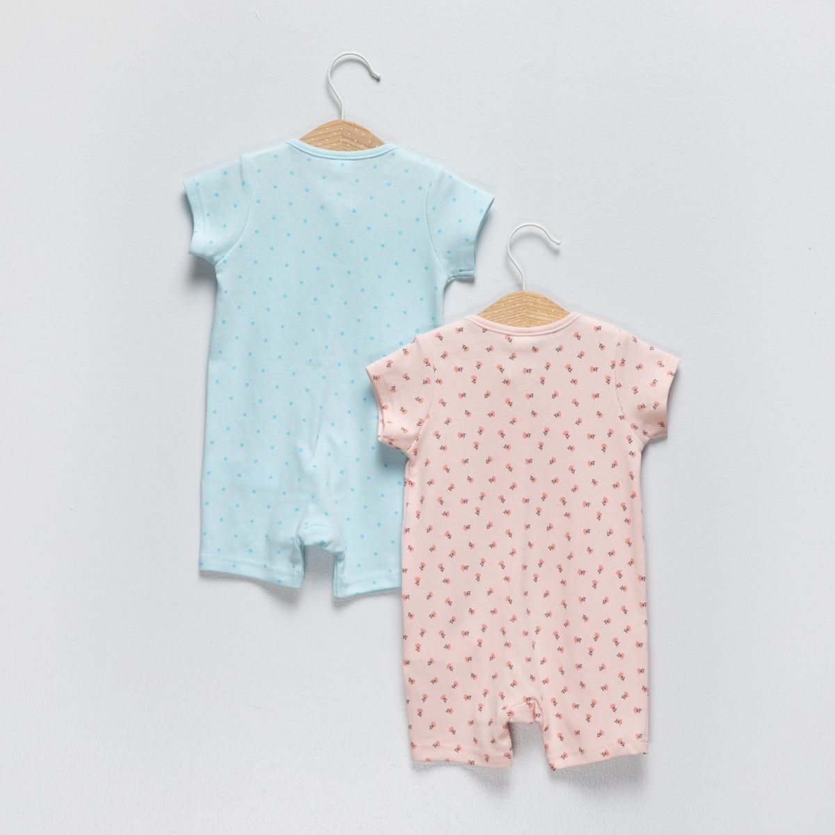 YAMP - Pijamas  Para Bebé niña Pack de 2 unidades con Estampado  Manga corta de Algodón Yamp