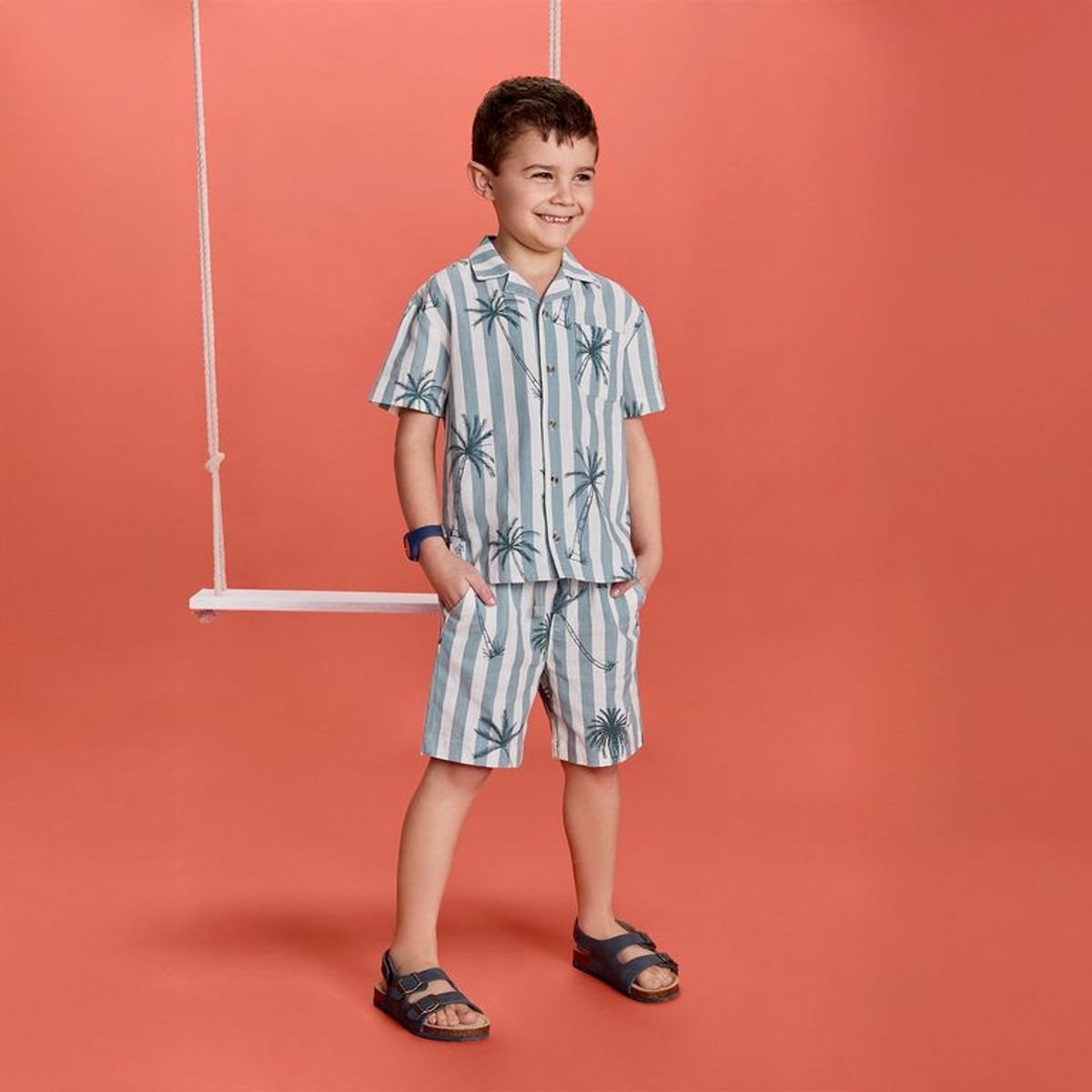 YAMP - Bermuda para Niño con Estampado de Algodón Yamp