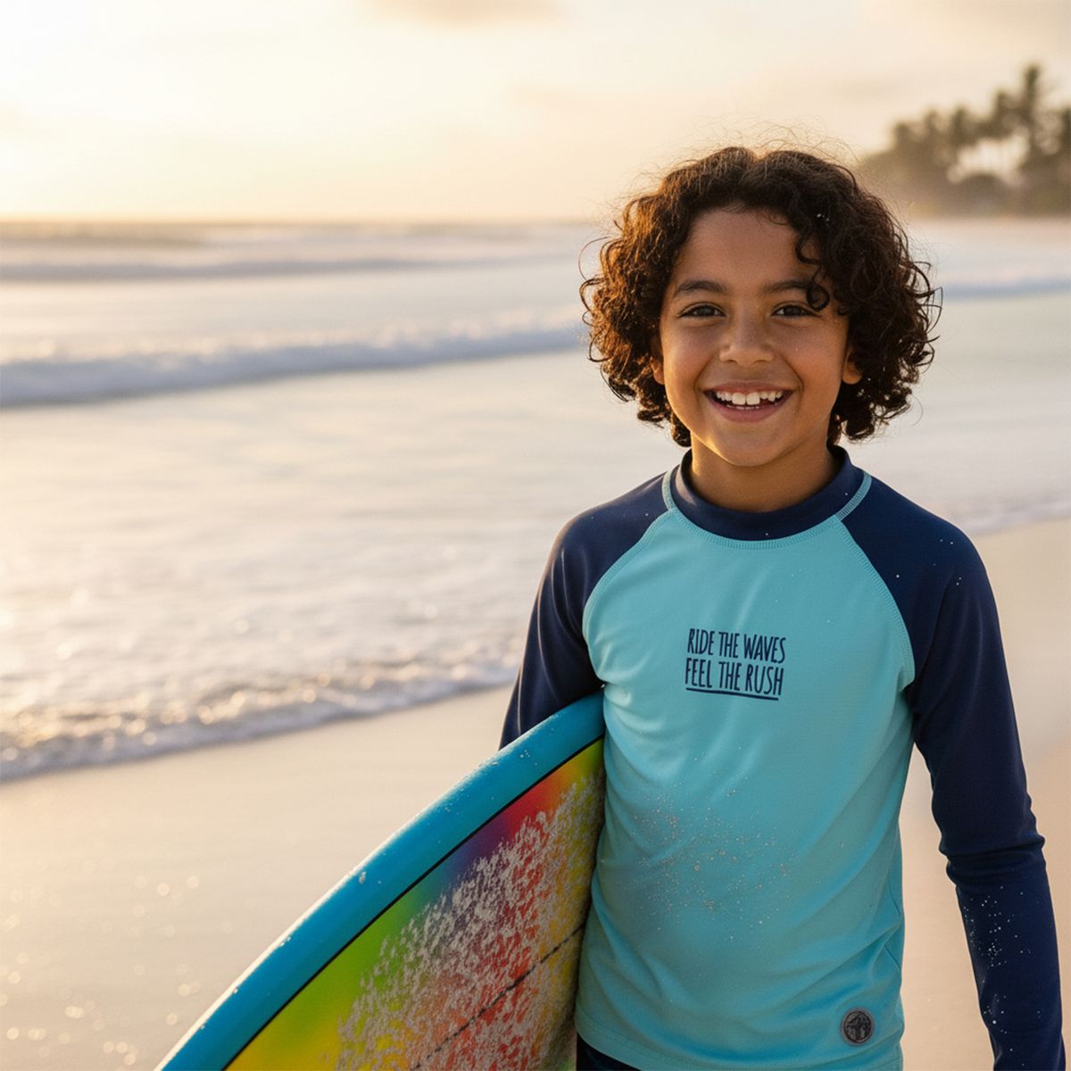 YAMP - Camiseta UV Para Niño con Estampado Manga larga Yamp