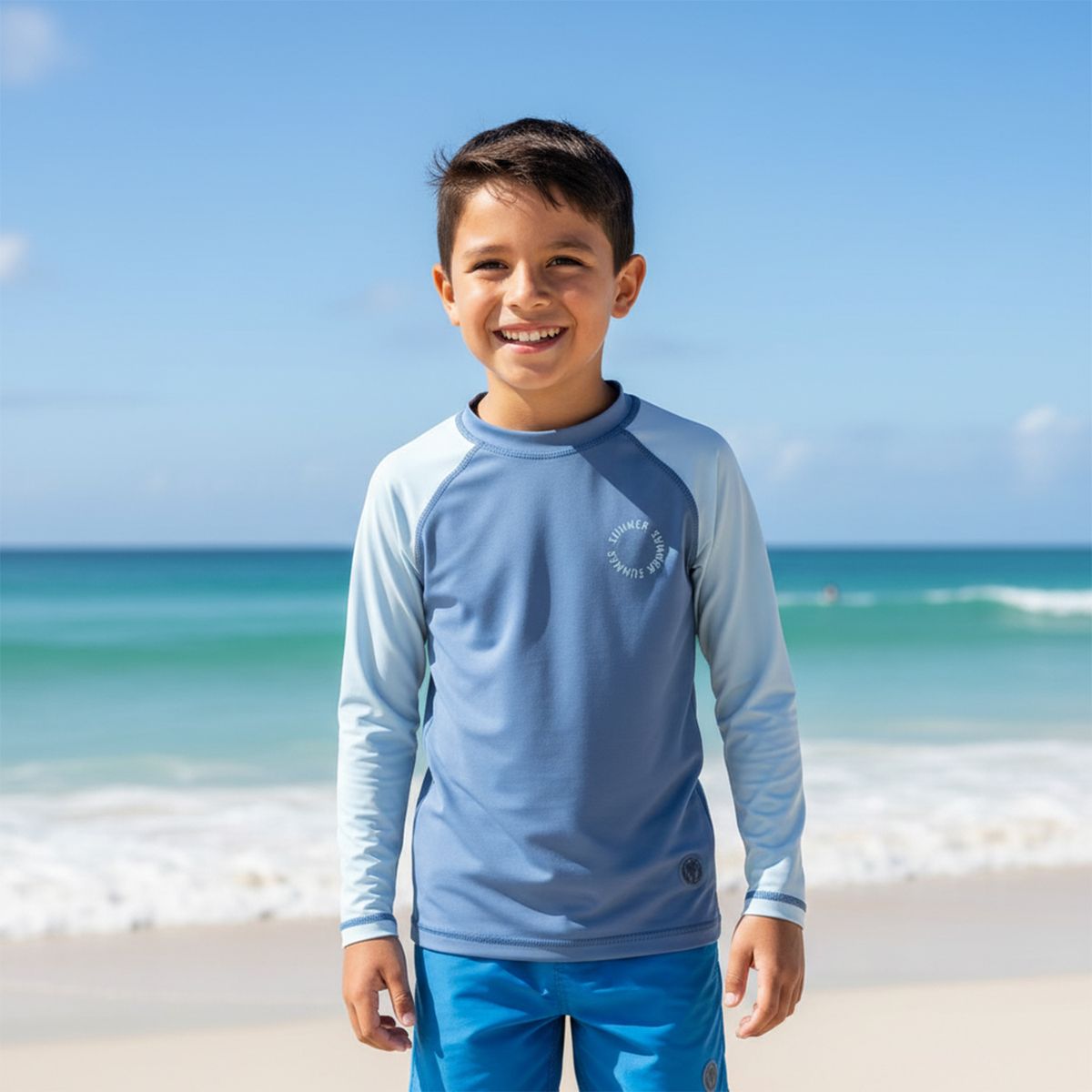 YAMP - Camiseta UV Para Niño con Estampado Manga larga Yamp