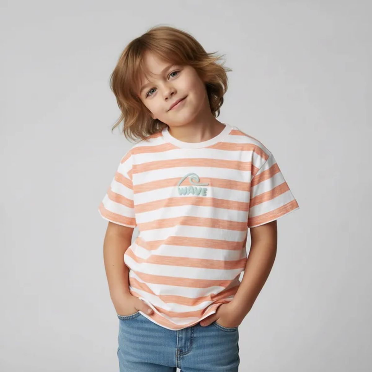 YAMP - Camiseta Para Niño Manga corta de Algodón Yamp