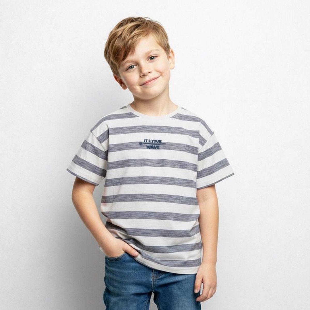 YAMP - Camiseta Para Niño Manga corta de Algodón Yamp