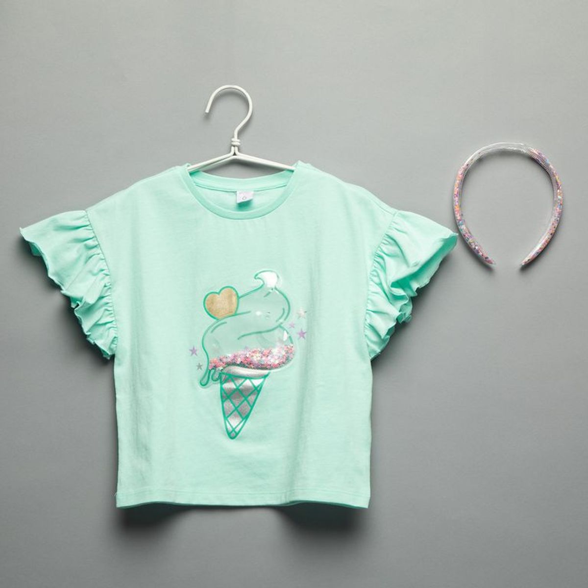 YAMP - Camiseta para Niña con Estampado de Algodón Yamp