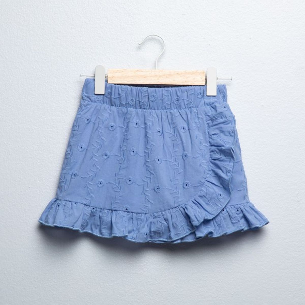 YAMP - Falda para Niña con Boleros Cintura elásticada de Algodón Yamp