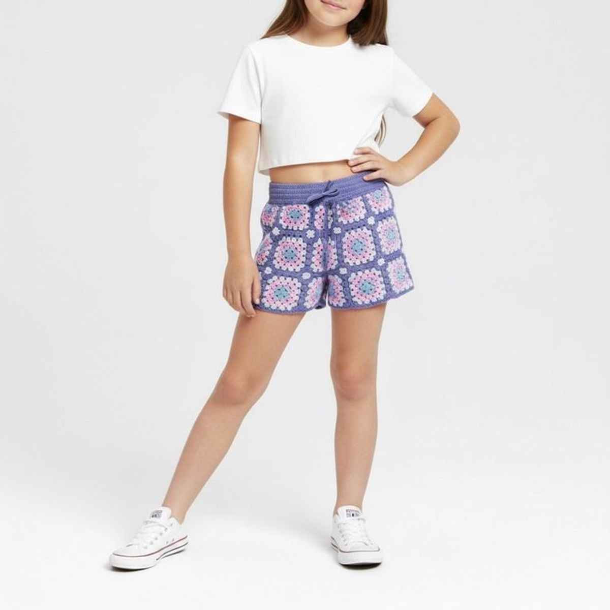 YAMP - Short para Niña Tejido Cintura elásticada de Algodón Yamp