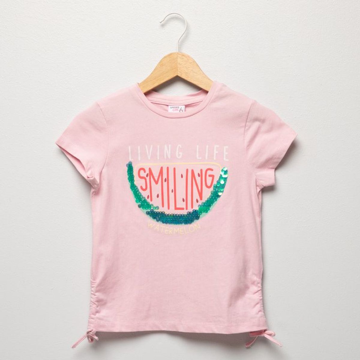 YAMP - Camiseta para Niña con Estampado Manga corta de Algodón Yamp