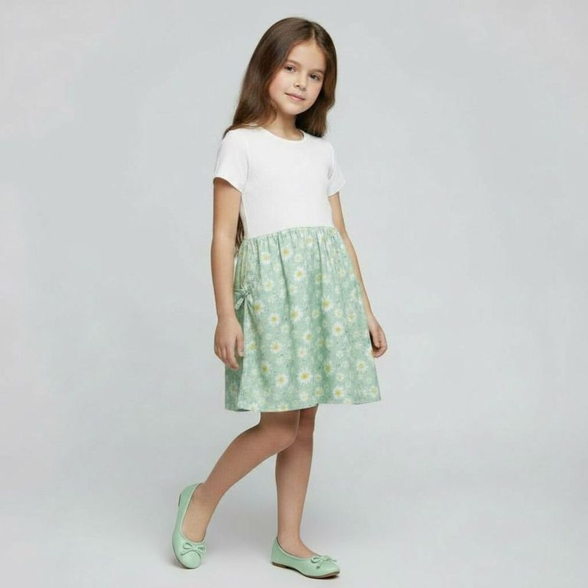 YAMP - Vestido para Niña en Algodón Yamp