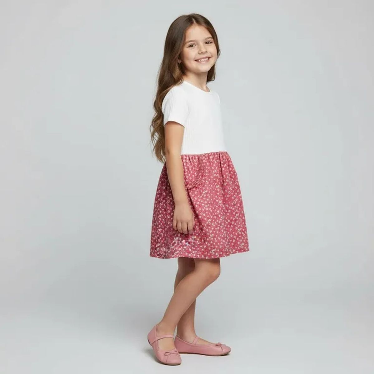 YAMP - Vestido para Niña en Algodón Yamp