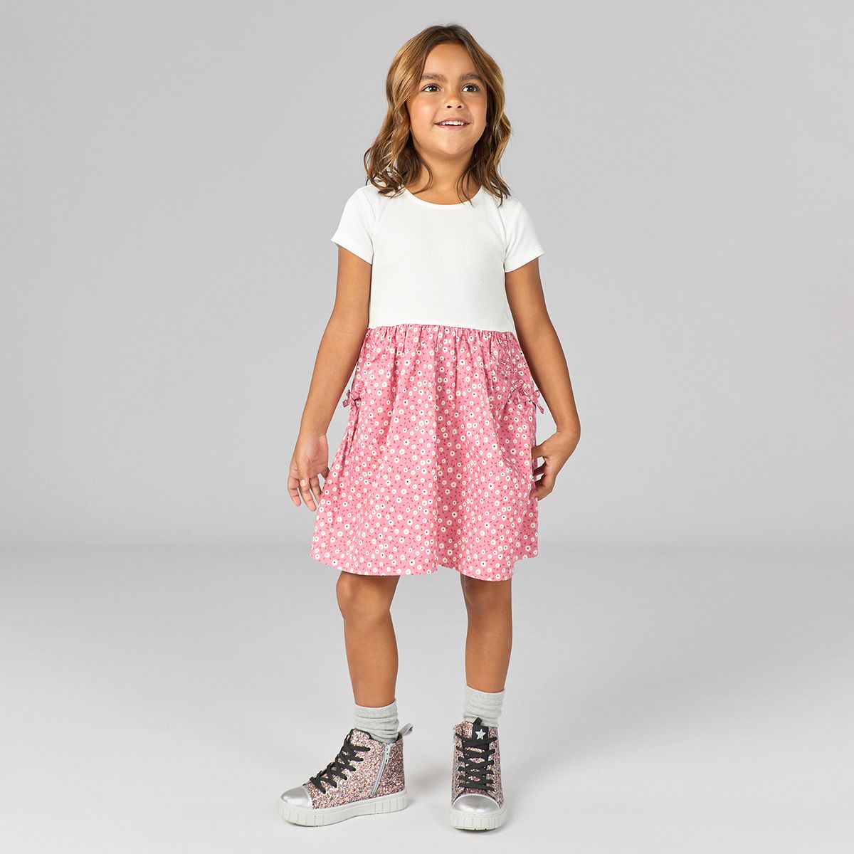 YAMP - Vestido para Niña en Algodón Yamp