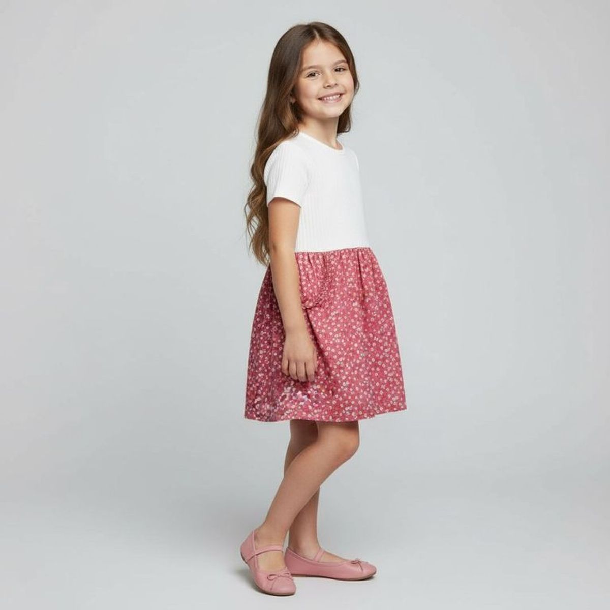 YAMP - Vestido para Niña en Algodón Yamp