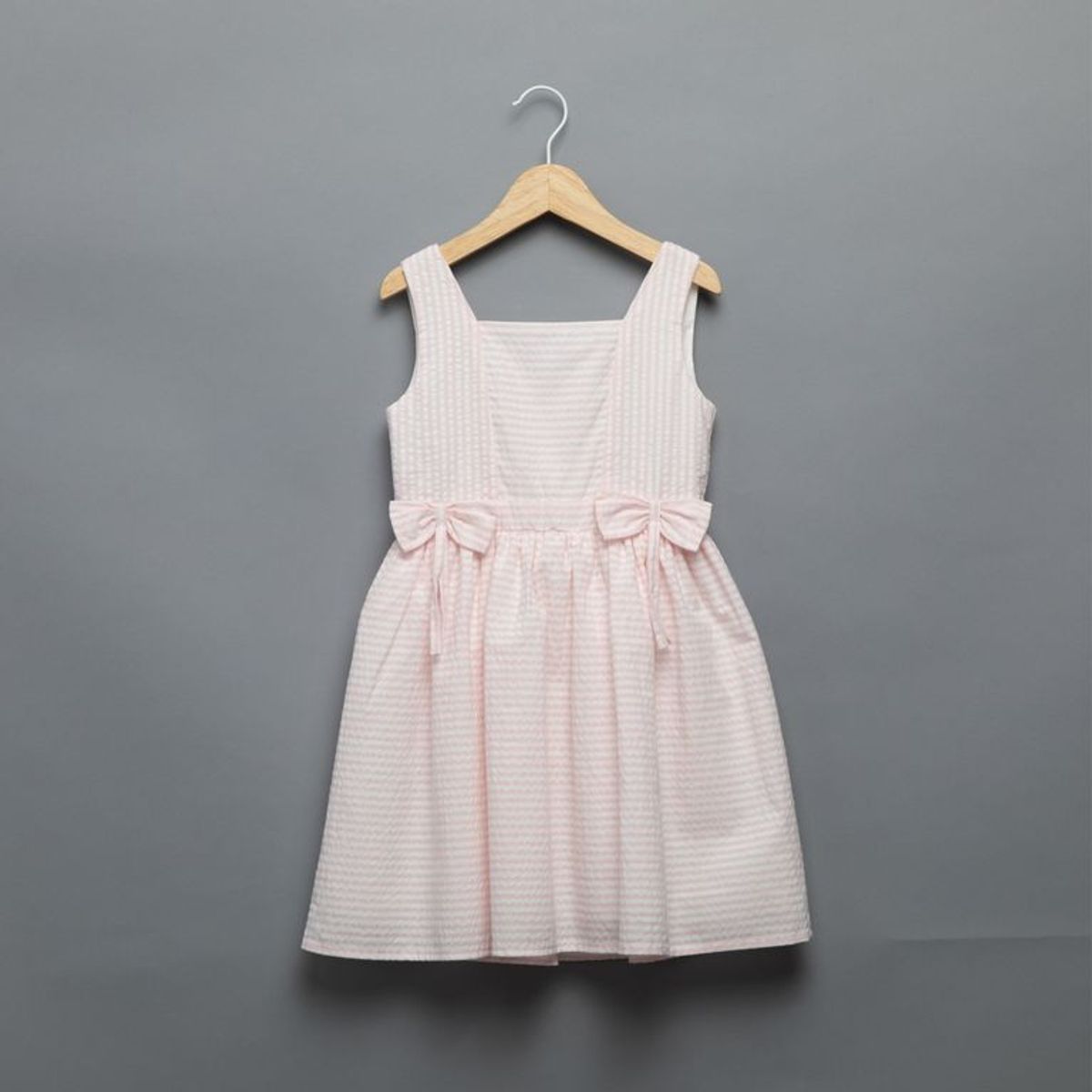 YAMP - Vestido para Niña de Rayas de Algodón Yamp