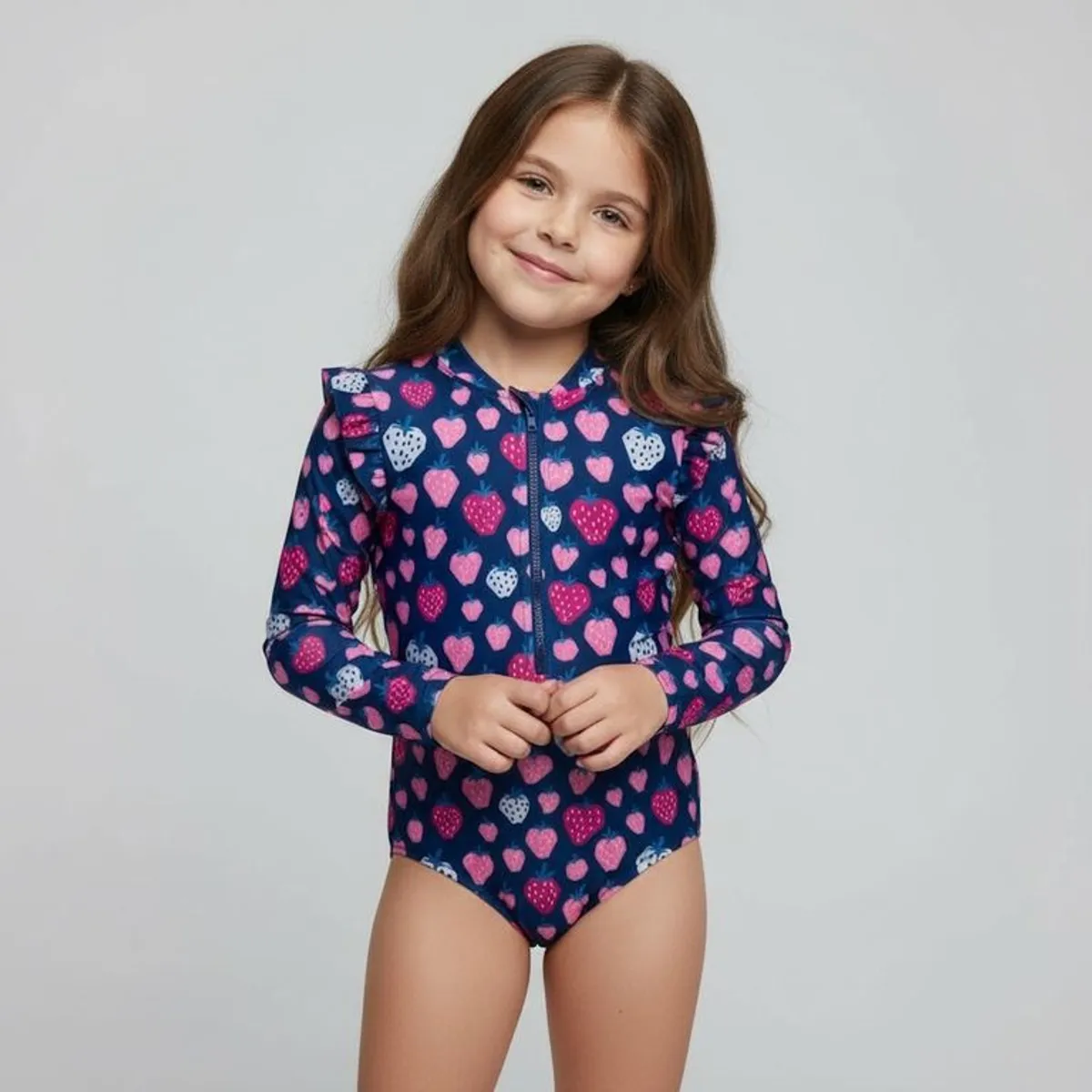 YAMP - Vestido de baño para Niña con Flores Yamp