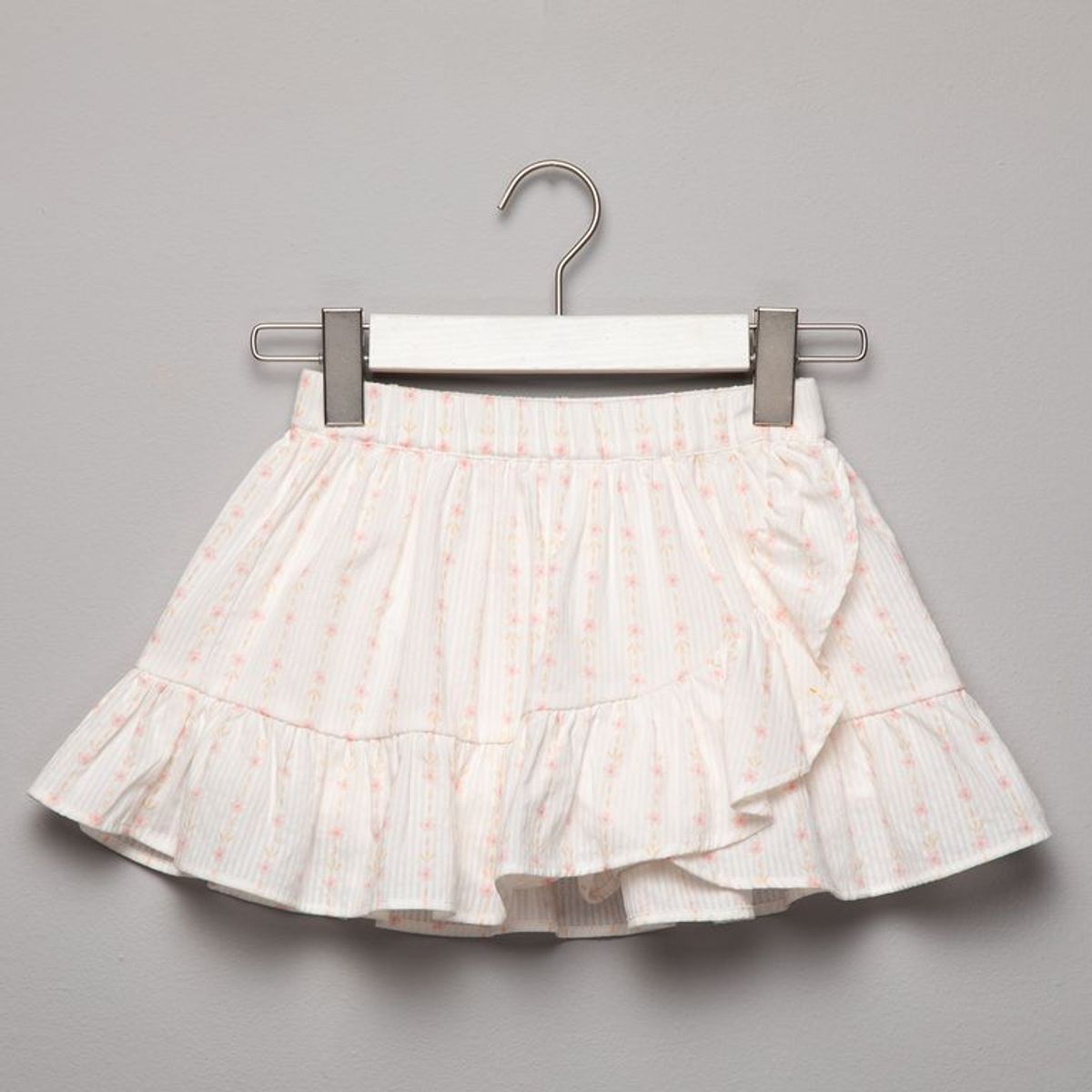 YAMP - Falda para Niña con Boleros Cintura elásticada de Algodón Yamp