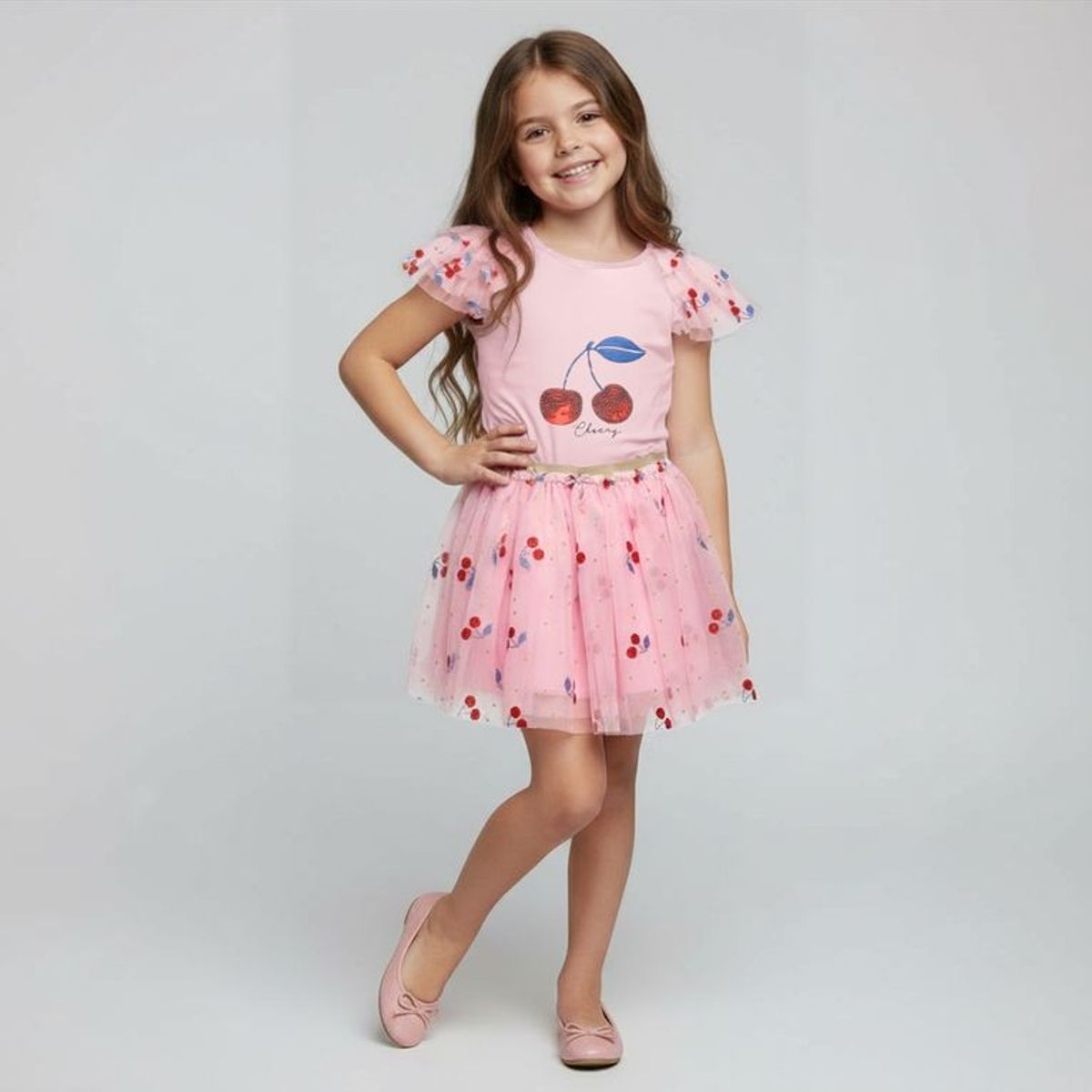 YAMP - Vestido para Niña Tutu de Algodón Yamp