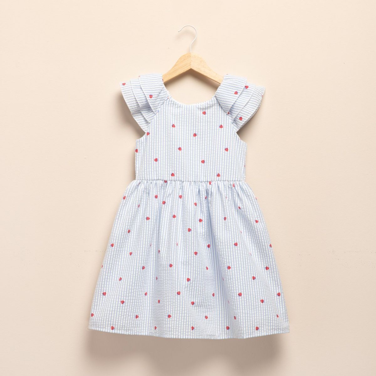 YAMP - Vestido para Niña Medio de Algodón Yamp