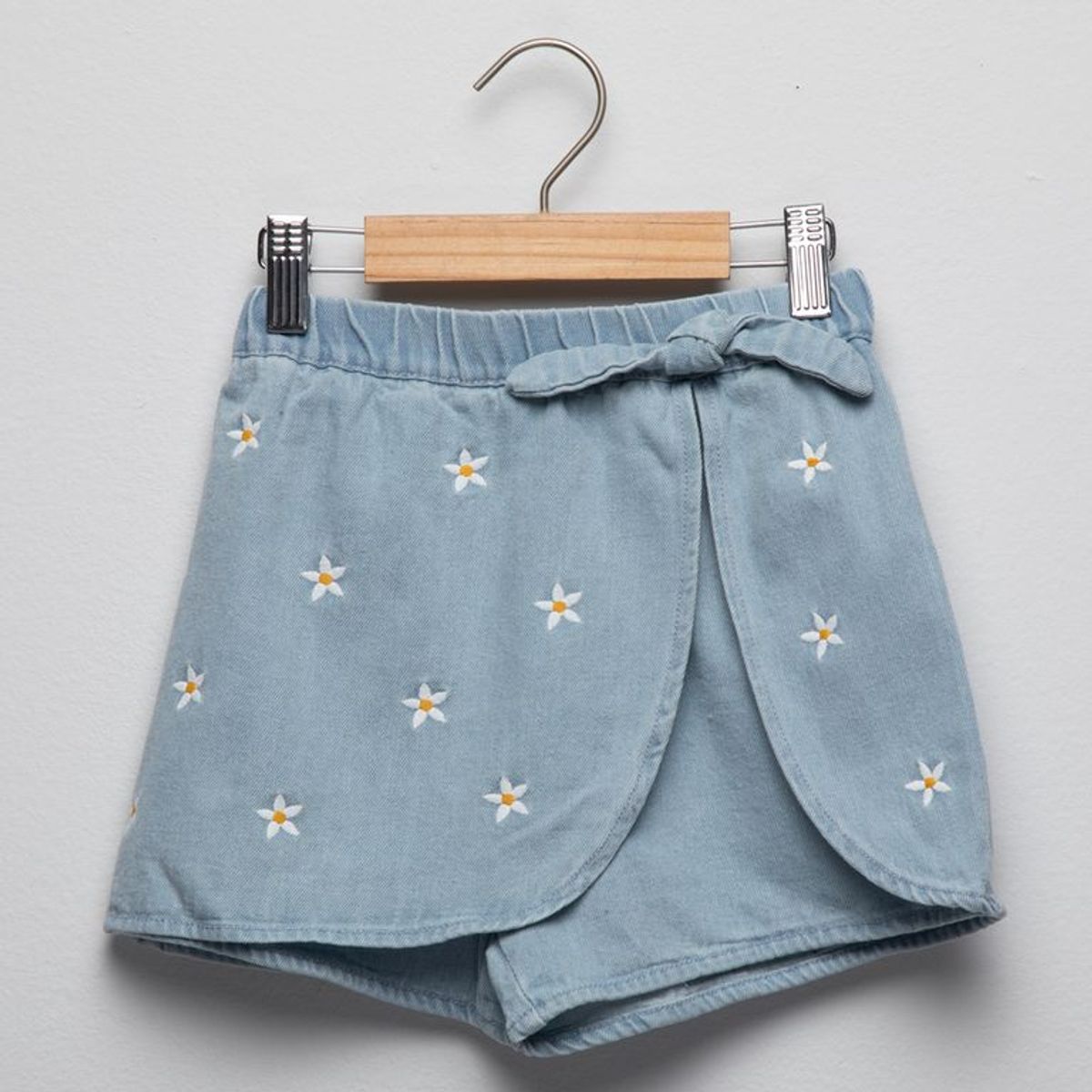 YAMP - Short para Niña Cintura elásticada de Algodón Yamp