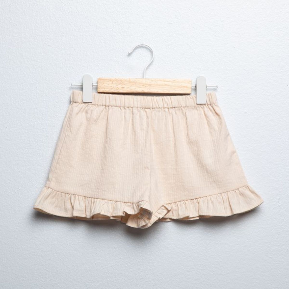 YAMP - Short para Niña Acanalada Cintura elásticada de Algodón Yamp