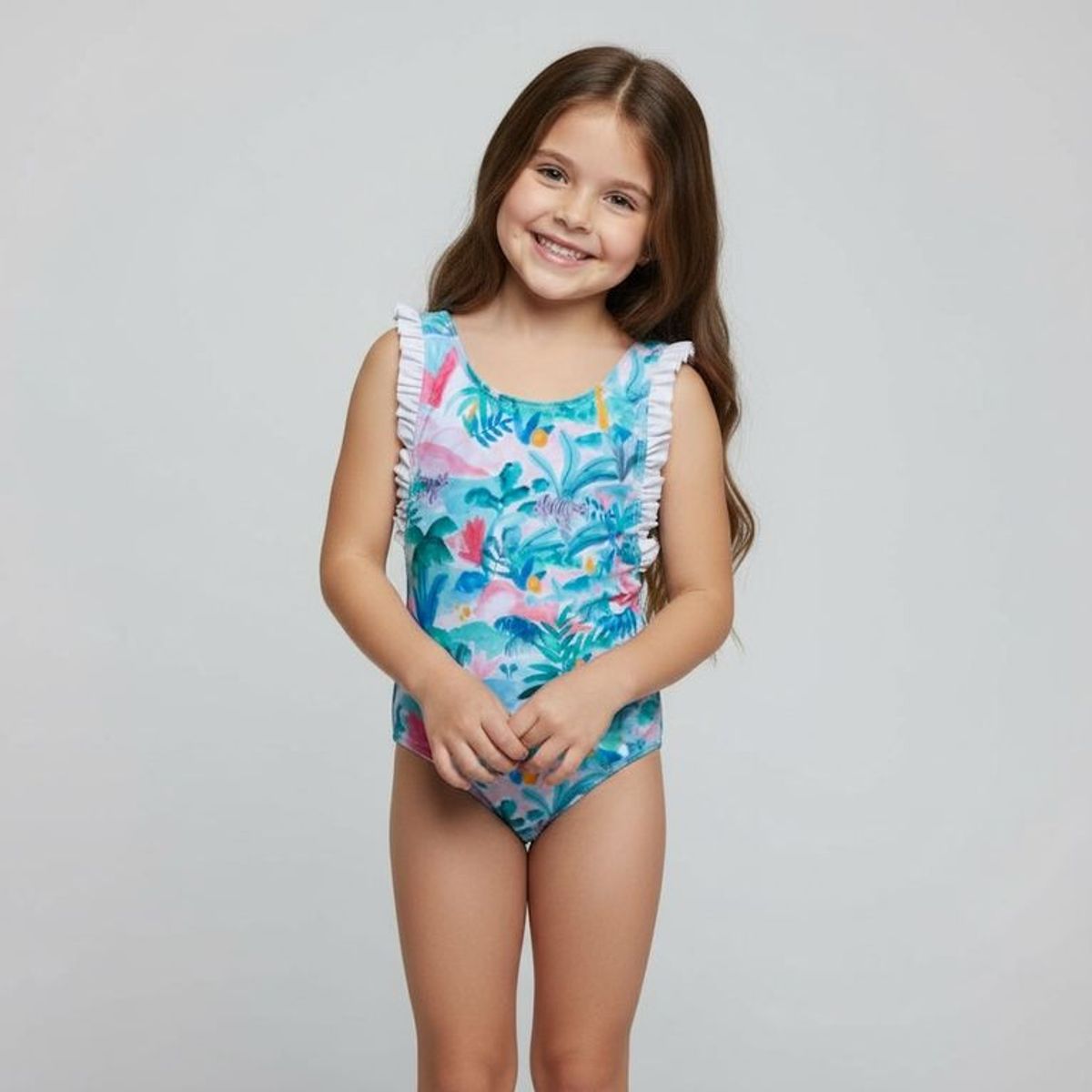 YAMP - Vestido de baño para Niña con Boleros Yamp