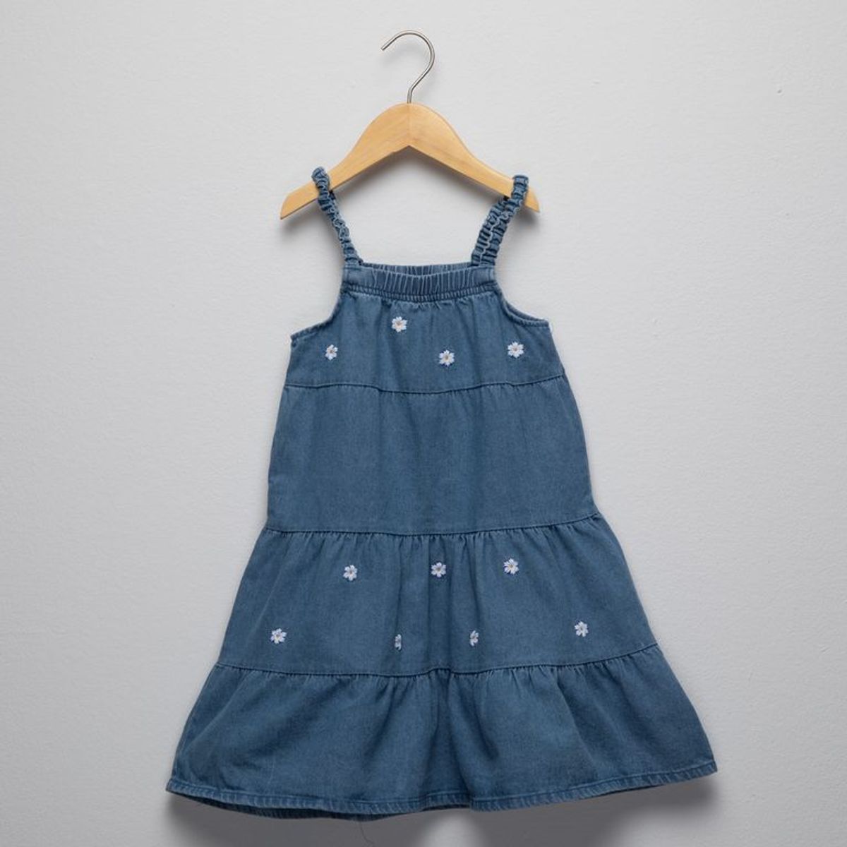 YAMP - Vestido para Niña con Bordado de Algodón Yamp