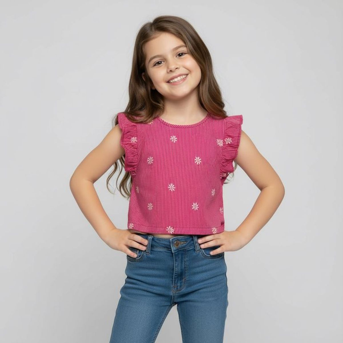 YAMP - Blusa para Niña de Algodón Yamp