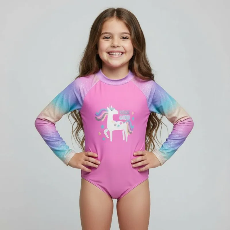 YAMP - Vestido de baño para Niña con Estampado Yamp
