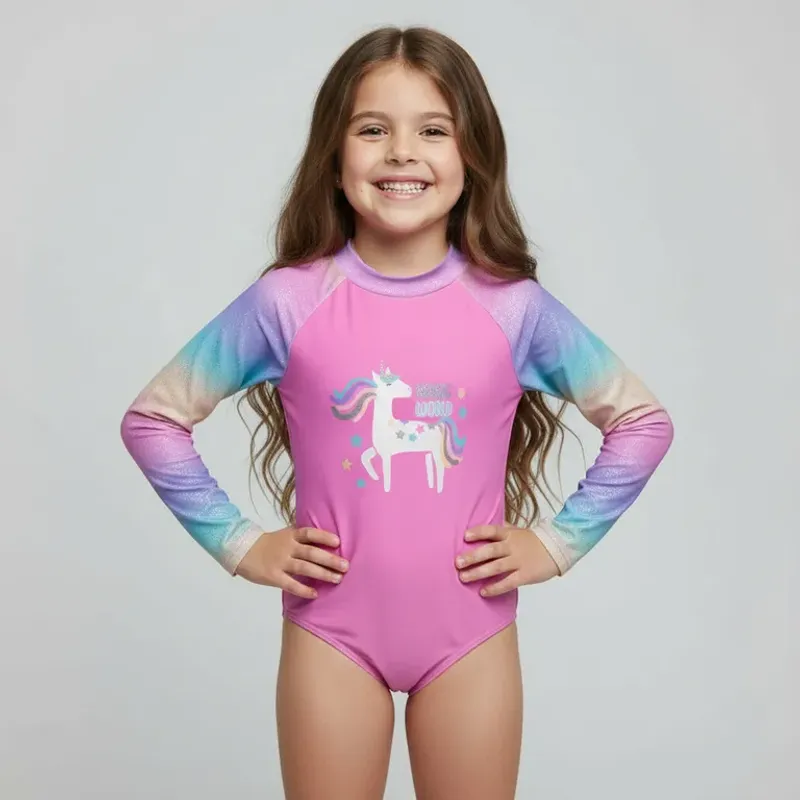 YAMP - Vestido de baño para Niña con Estampado Yamp