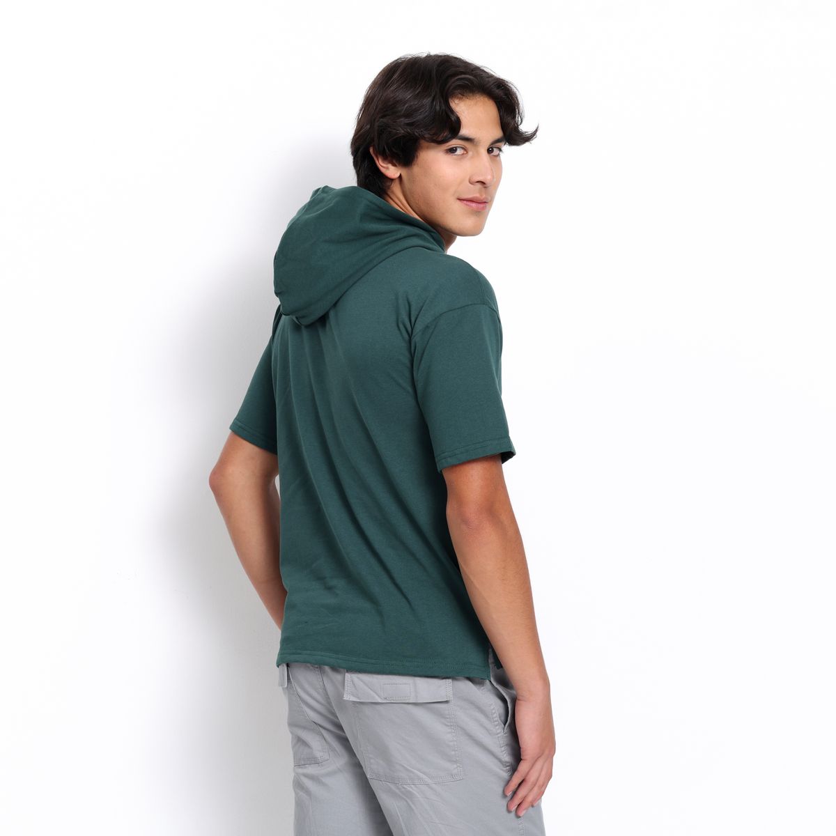 FEDERATION - Camiseta Para Niño Con capucha Manga corta de Algodón Federation