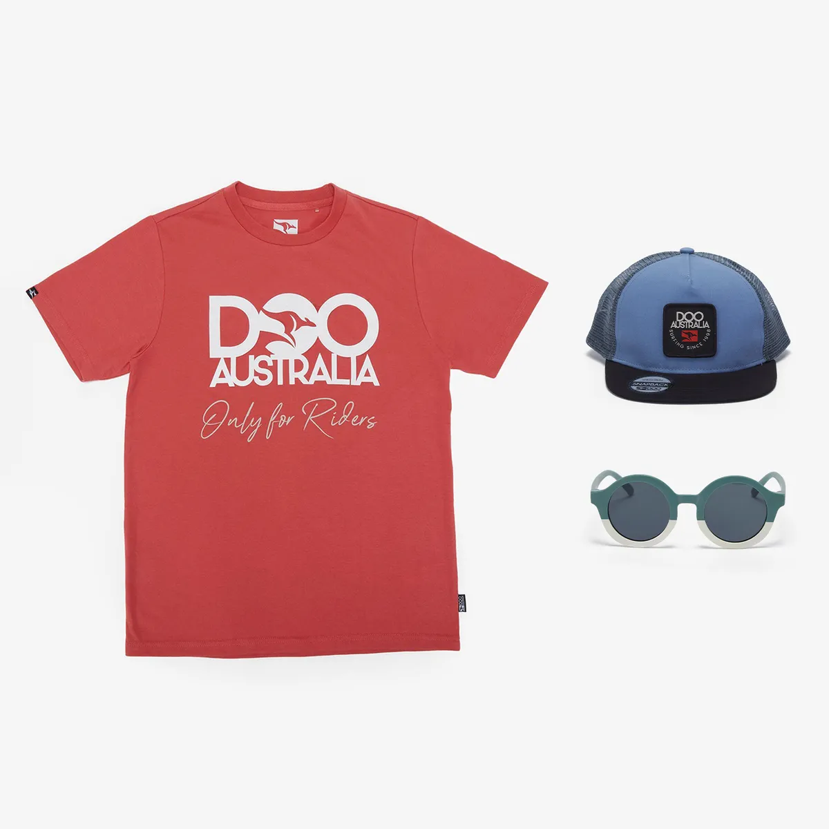 DOO AUSTRALIA - Set de regalo Camiseta + Gorra + Gafas para Niño Doo Australia