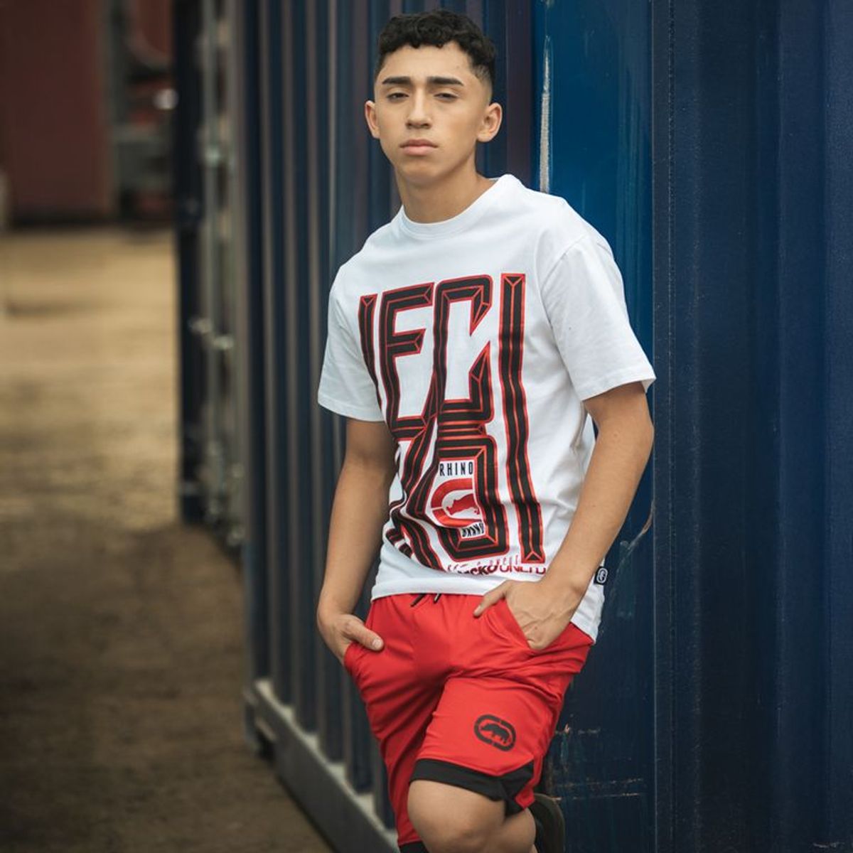 ECKO - Camiseta para Niño con Estampado Manga corta de Algodón Ecko