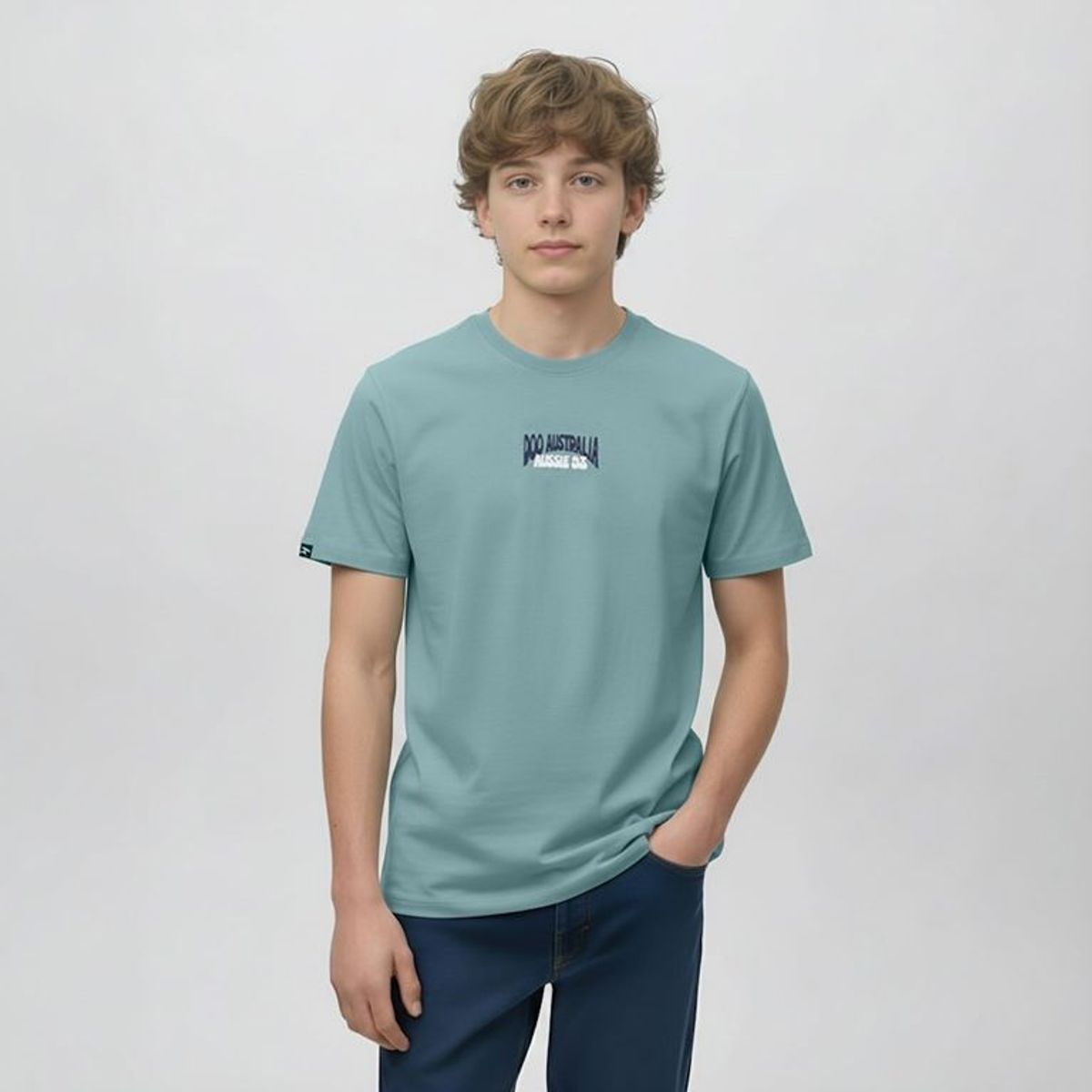 DOO AUSTRALIA - Camiseta para Niño con Estampado Manga corta de Algodón Doo Australia