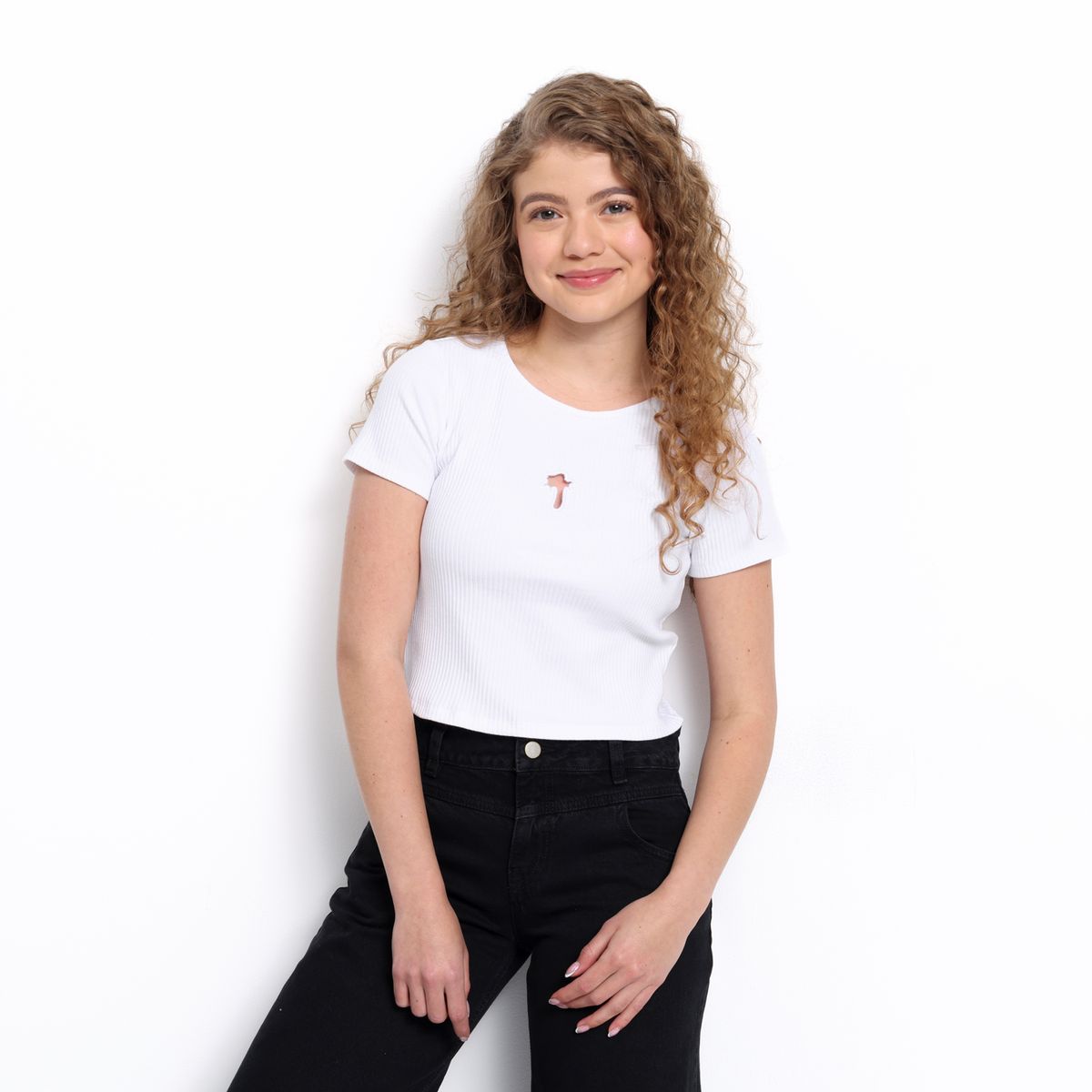 ELV - Camiseta para Niña de Algodón ELV