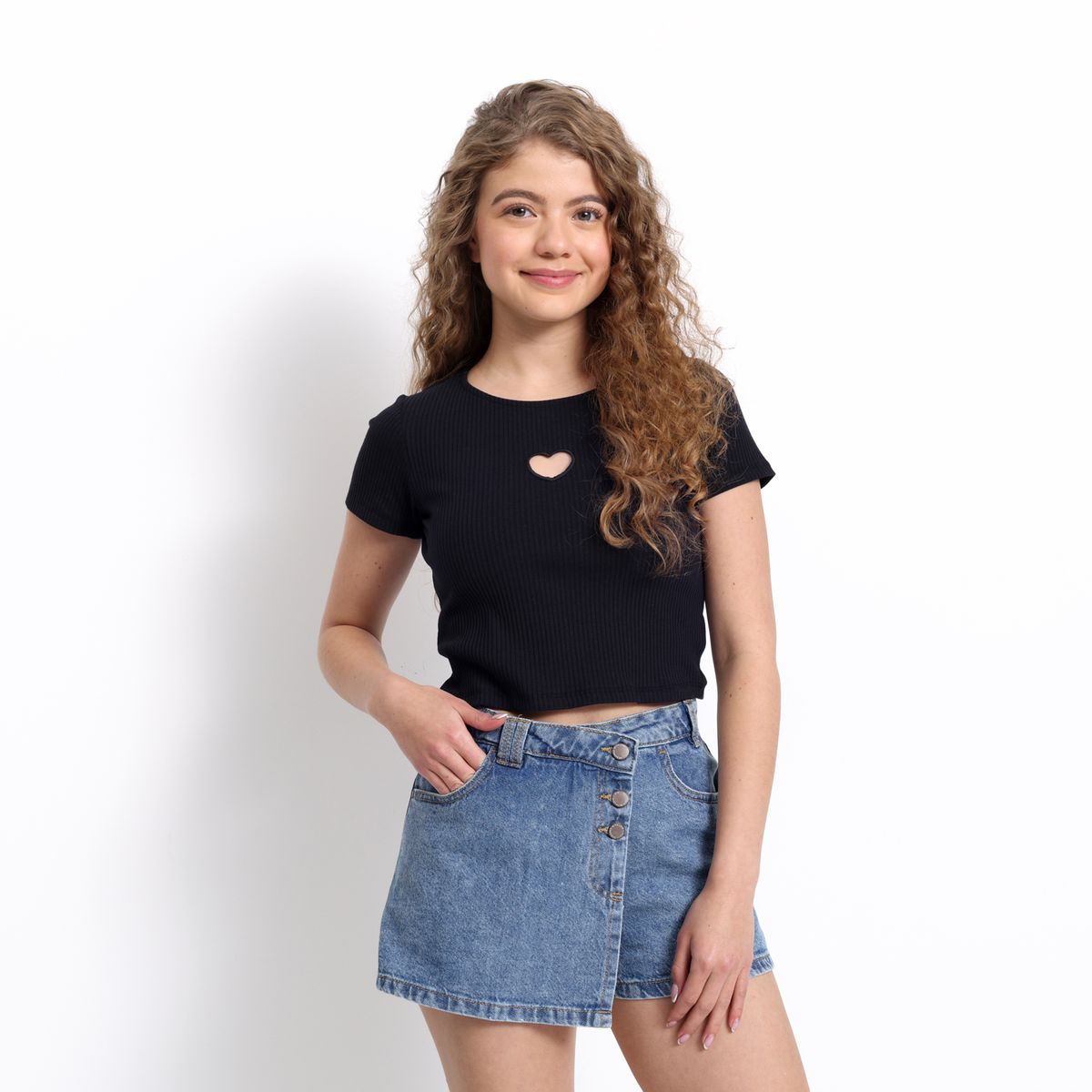 ELV - Camiseta para Niña de Algodón ELV