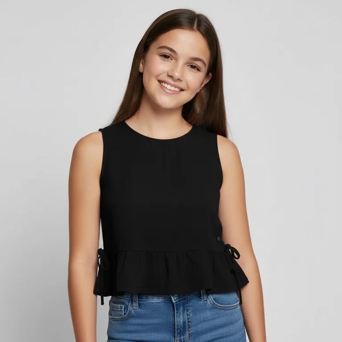 ELV - Blusa para Niña de Algodón ELV