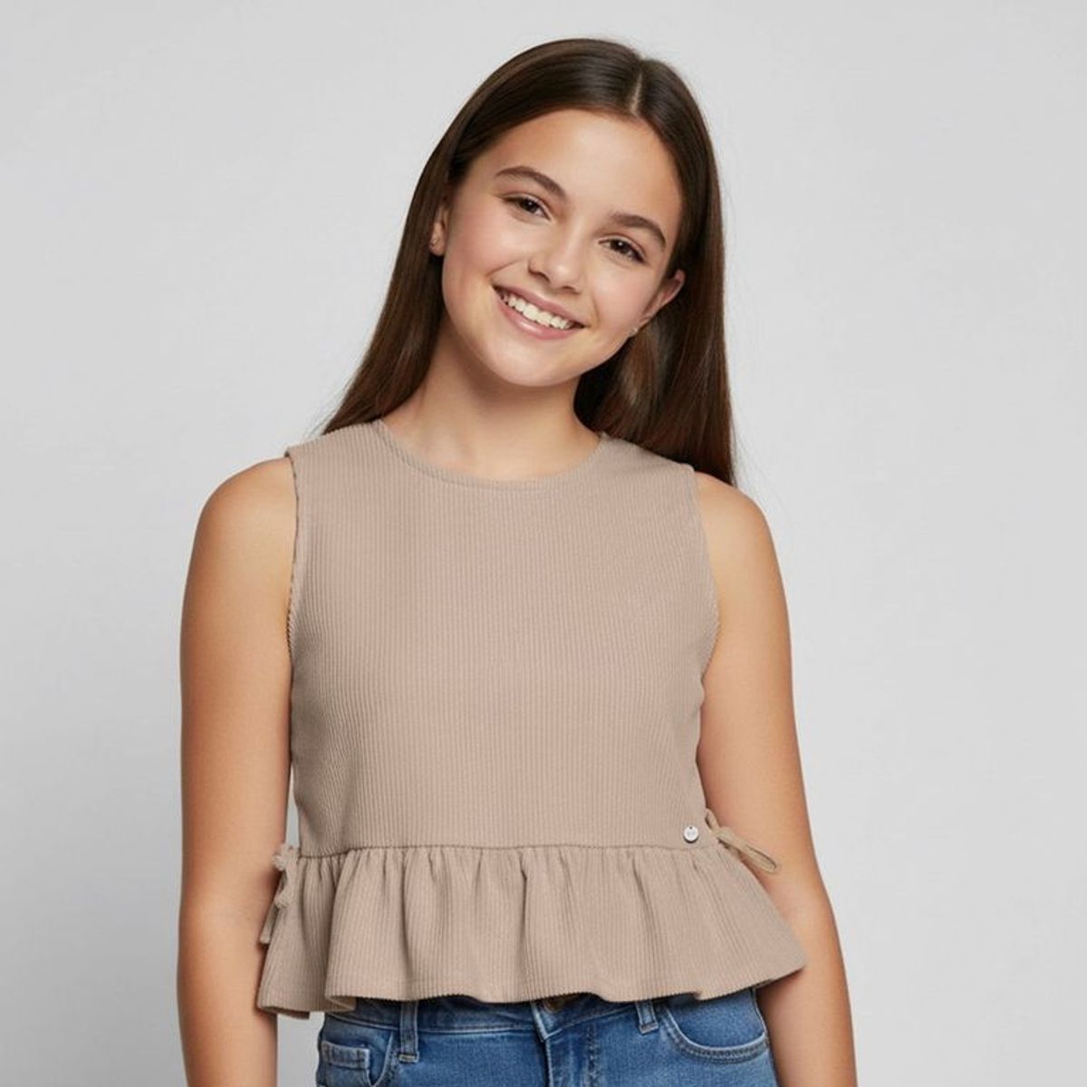 ELV - Blusa para Niña de Algodón ELV