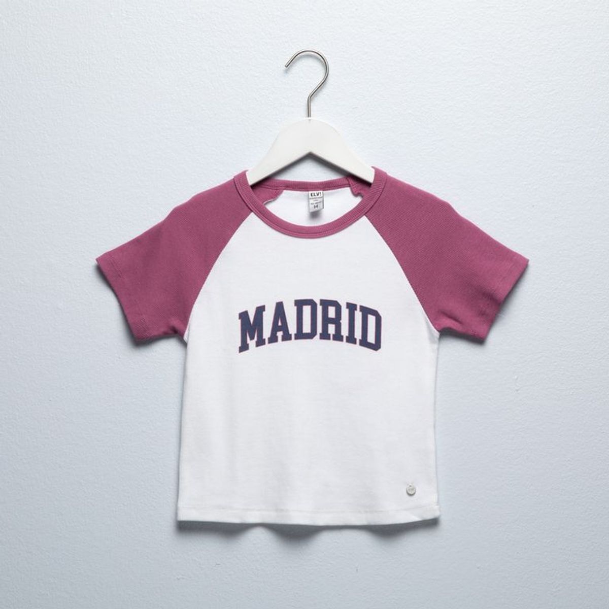 ELV - Camiseta para Niña con Estampado  de Algodón ELV