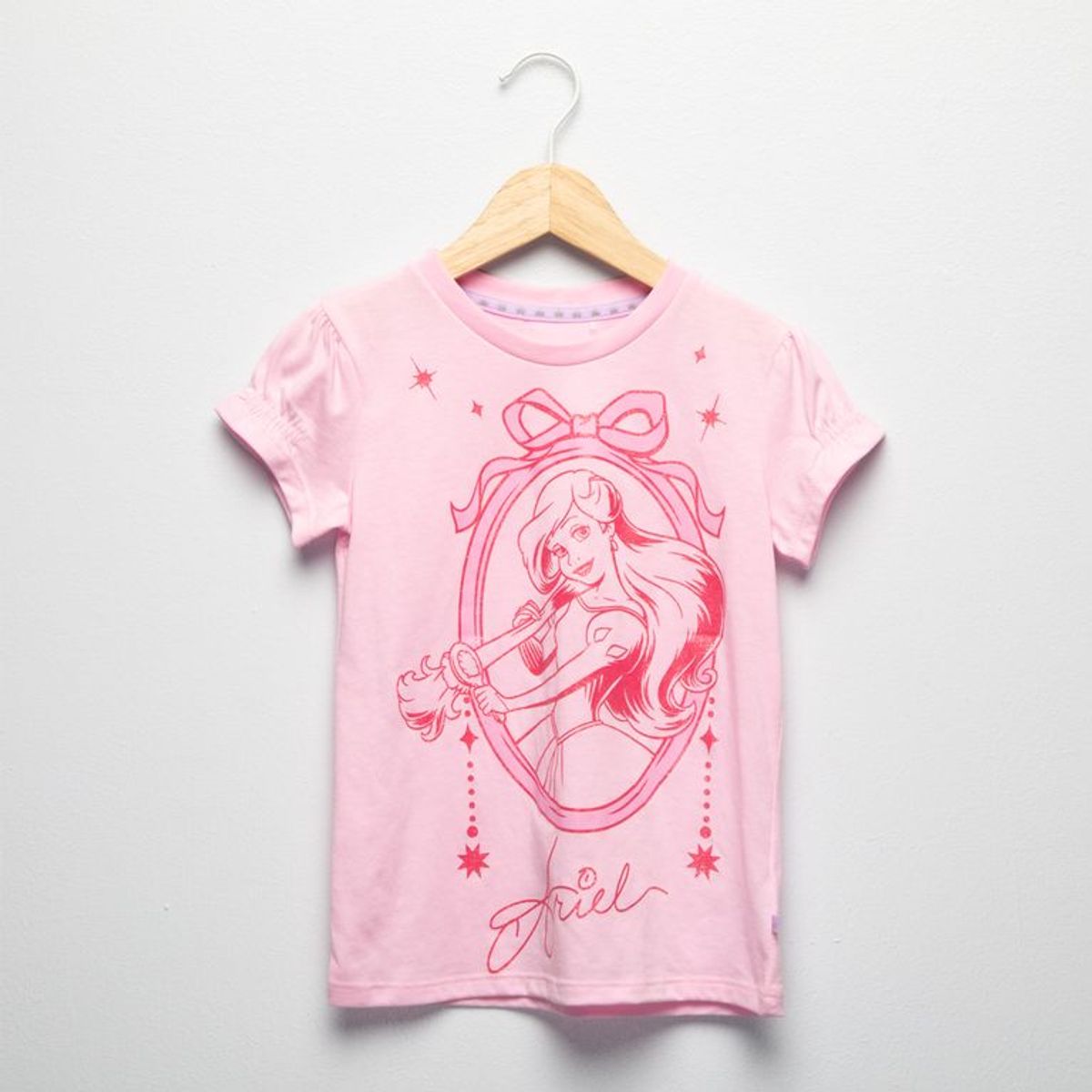 PRINCESS - Camiseta Para Niña con Estampado Princesas Manga corta de Algodón Princess