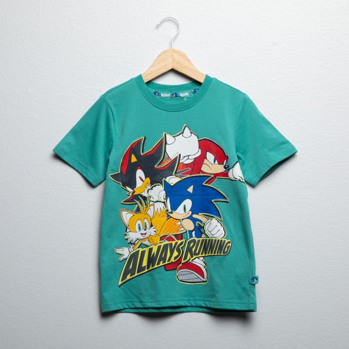 SONIC - Camiseta Para Niño con Estampado Manga corta de Algodón Sonic