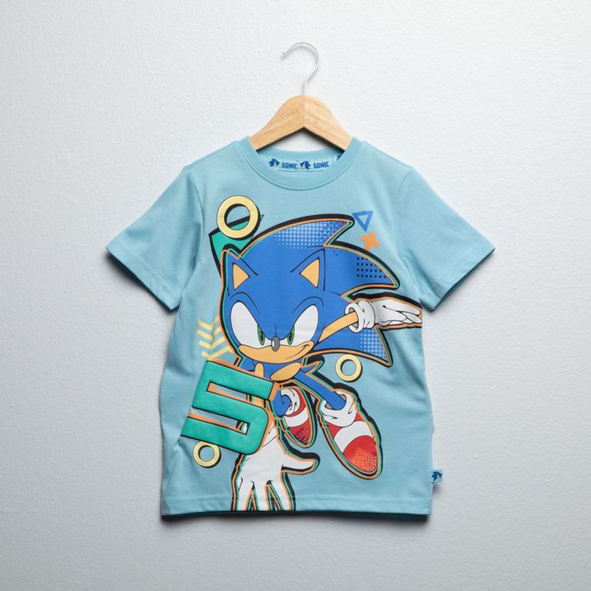 SONIC - Camiseta Para Niño con Estampado Manga corta de Algodón Sonic