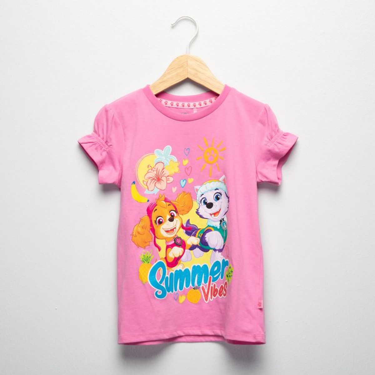 PAW PATROL - Camiseta Para Niña con Estampado Manga corta de Algodón Paw Patrol