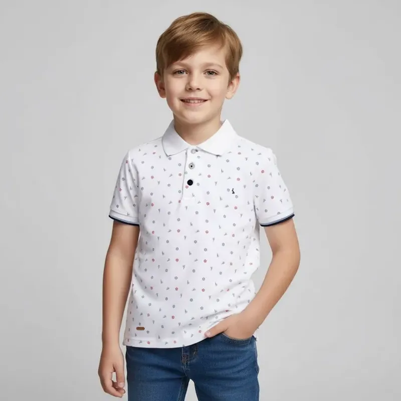 CONIGLIO - Camiseta polo Para Niño con Estampado Con cuello Manga corta de Algodón Coniglio