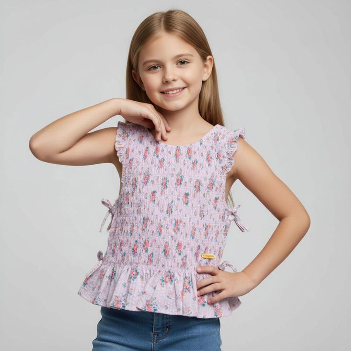 CONIGLIO - Blusa para Niña de Algodón Coniglio