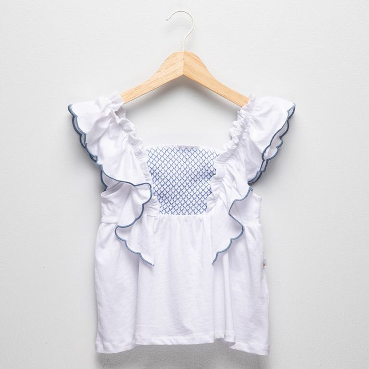CONIGLIO - Camiseta para Niña con Boleros Manga corta de Algodón Coniglio