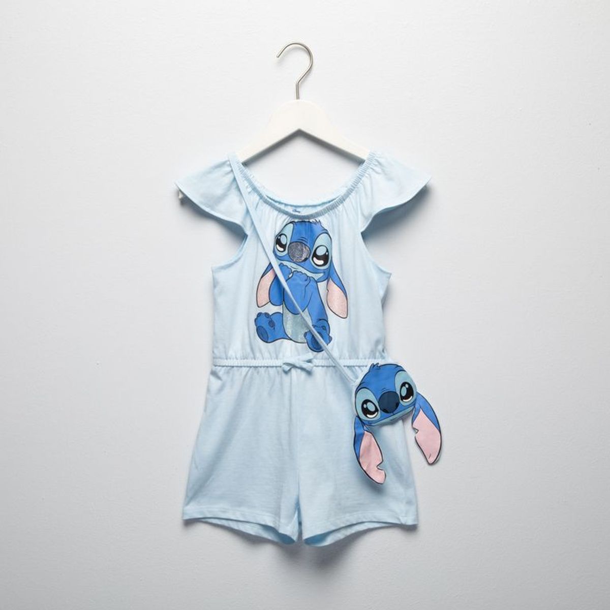 LILO & STITCH - Enterizo para Niña 2 piezas con Estampado Con accesorio de Algodón LILO & STITCH
