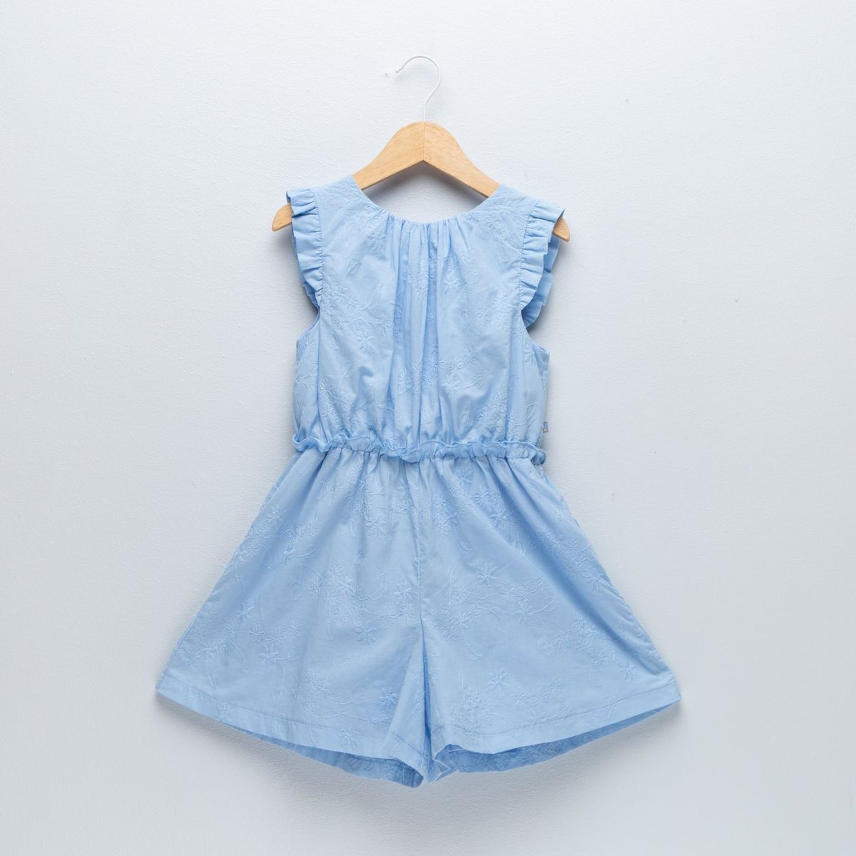CONIGLIO - Enterizo para Niña con Bordado de Algodón Coniglio