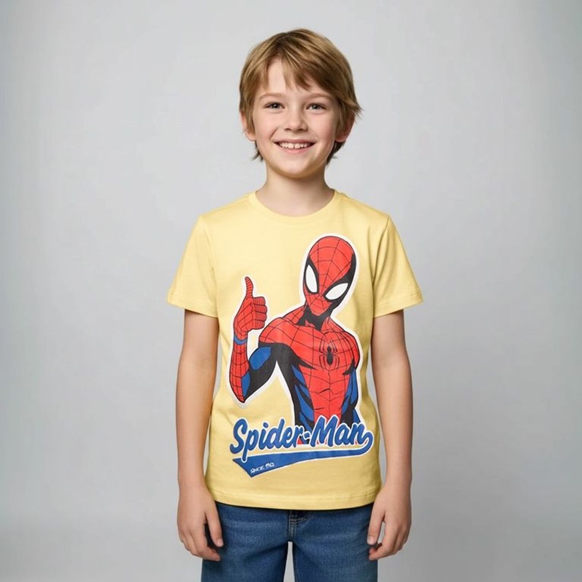SPIDERMAN - Camiseta Para Niño con Estampado Manga corta de Algodón Spiderman