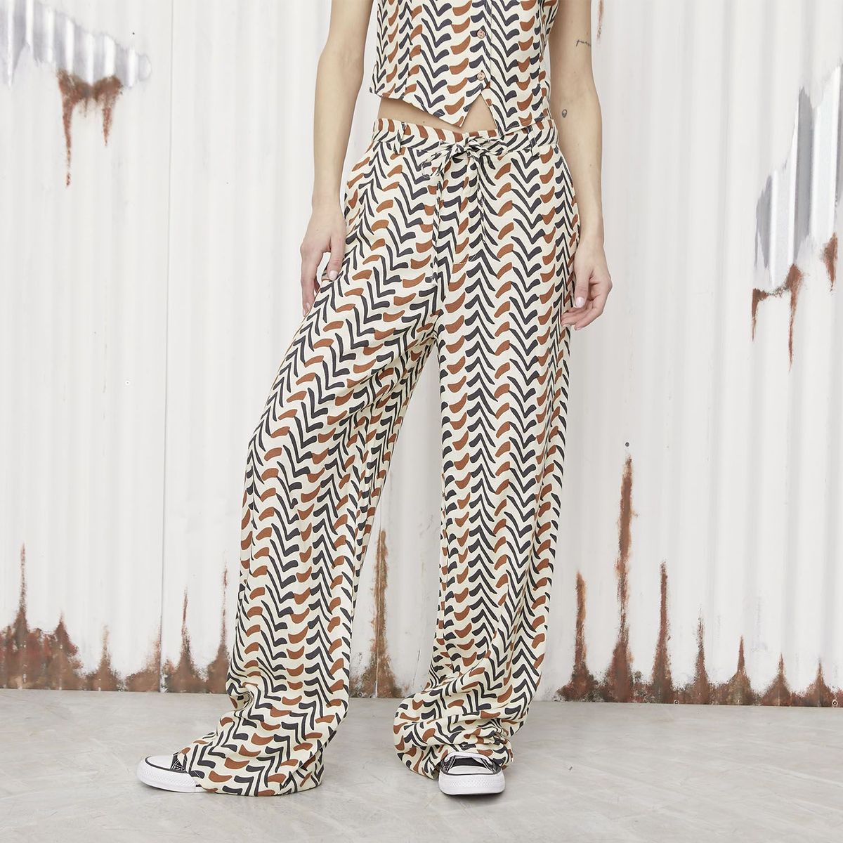 DENIMLAB - Pantalón Baggy Mujer Tiro medio Denimlab