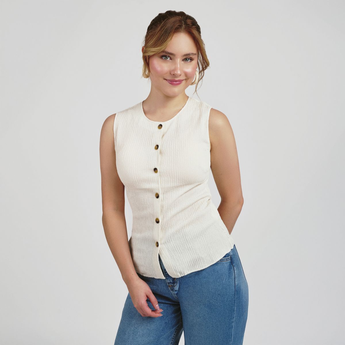 SYBILLA - Blusa Mujer Sin mangas Sybilla