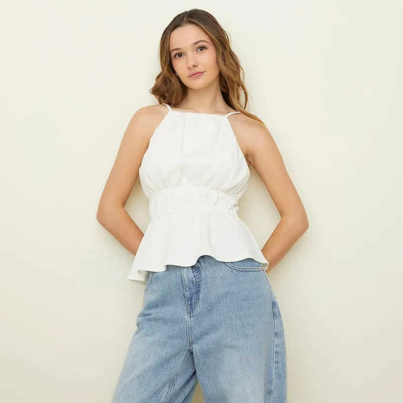 SYBILLA - Blusa Mujer Sin mangas Sybilla